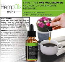 Load image into Gallery viewer, Premium Organic Hemp Oil  -2500mg- 100% All-Natural