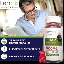 Load image into Gallery viewer, Two Pack 30 Ct. Strawberry Organic Hemp Oil Infused Gummies 2000 MG