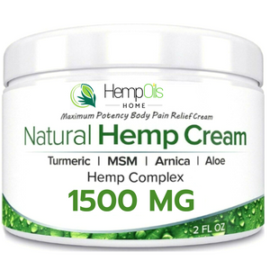 All Natural Premium Organic Hemp Oil Cream  -1500mg- Fast Acting