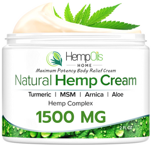 All Natural Premium Organic Hemp Oil Cream  -1500mg- Fast Acting